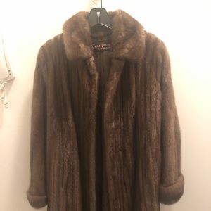 Mink fur coat, perfect for winter coat